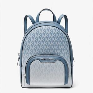 Michael Kors Backpack Jaycee Extra-Small Ombré Logo Convertible Backpack Denim